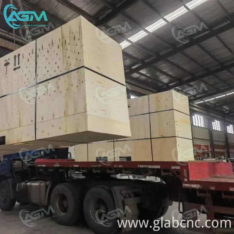 AGM Upgraded Technology Horizontal CNC Glass Working Machine Three Axis Machining